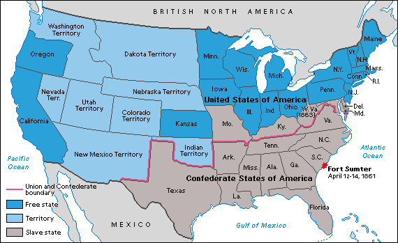 Civil War Map 